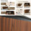 Armoire murale pliante en chêne doré 30 po avec évier en céramique, 1 minute d'installation de rangement pour la salle de bain-1206714583