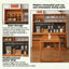 Armoire de salle à manger extensible 59,06 po