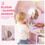 AIYAPLAY Kids Dressing Table with Mirror, Stool, Vanity Table, Purple
