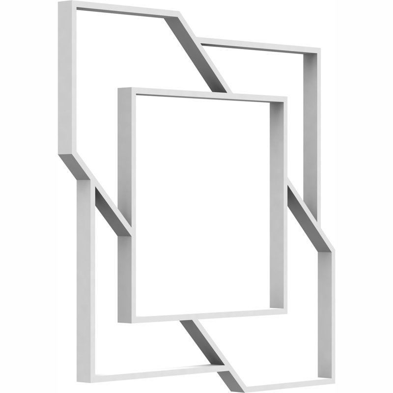 Panneaux muraux Monument, H 7,375 po x l 7,375 po x P 0,375 po