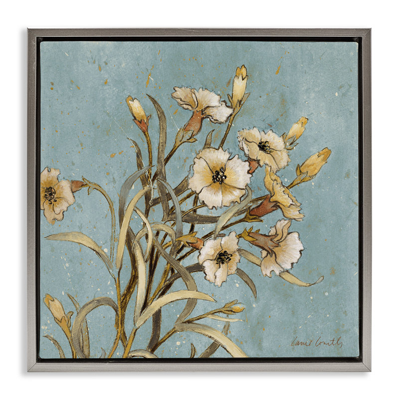 «Natural Blooming Buds» par Lanie Loreth, Cadre flottant gris lustré, H 25 po x l 25 po