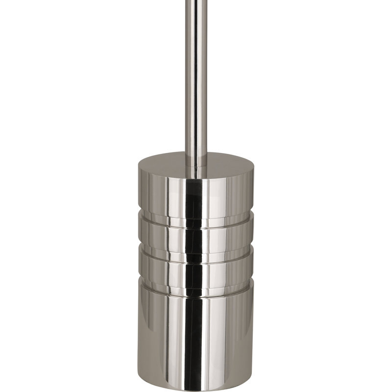 Campbell 62.5'' Task Floor Lamp, Anna Black, Polished Nickel