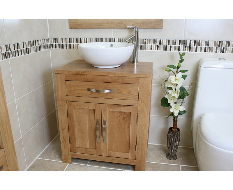 Desirae 700mm Single Bathroom Vanity with Vessel Ceramic Basin