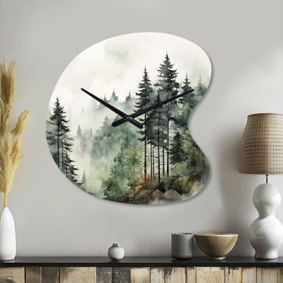 Horloge murale pin pin vert