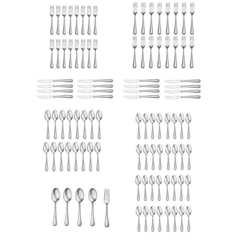 StudioCuisine Cecily Stainless Steel Flatware Set - Service for 16