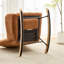 Ensemble fauteuil berçant à oreilles en tissu Teddy et repose-pieds, fauteuil à bascule d'allaitement avec poche de rangement latérale, mouvement de glissement fluide, base en bois massif sécurisée, fauteuil d'appoint confortable pour le salon-2014648241