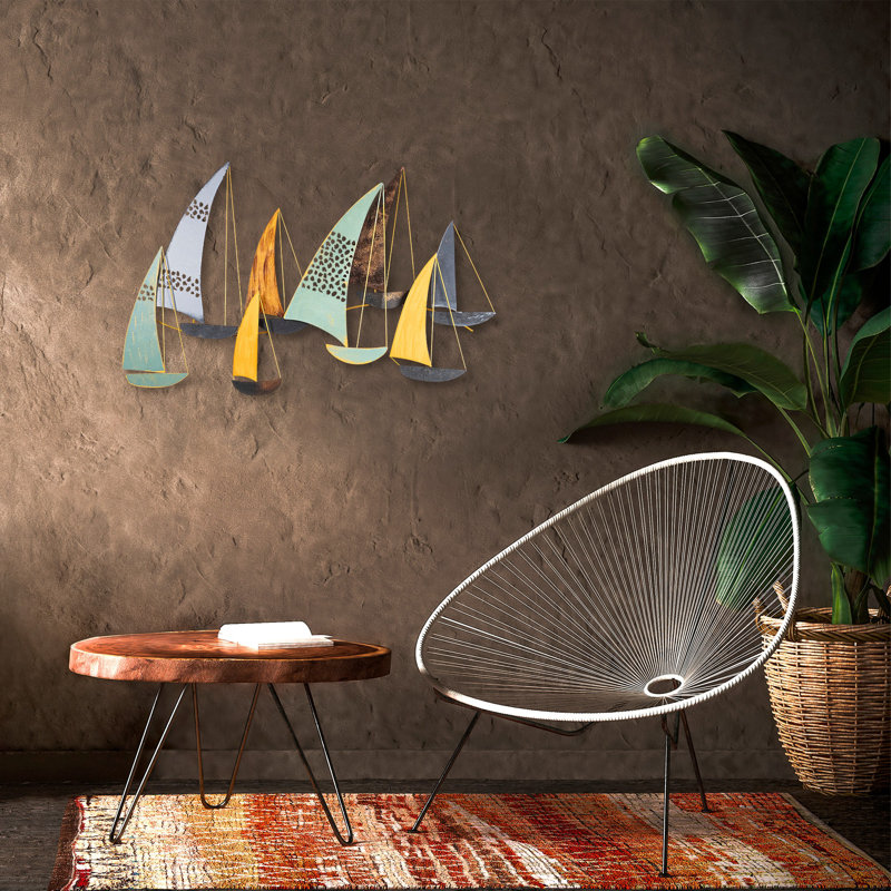 Handmade Decorative Metal Wall Accessory, 27.6 x 24.4 x 1.6 inches | 100% Metal Construction, Unique Hand-Painted Finish | Perfect for Home Decor, Adds Character and Style to Any Room
