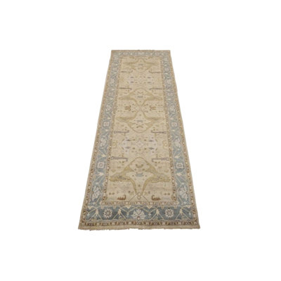 Tapis de couloir 6x17 beige Oushak