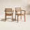 Chaise de salle à manger d'extérieur empilable en eucalyptus Kinsler 