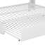 Lit de jour double en métal avec lit gigogne, armoires de rangement et ports USB-106649549
