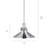 1 - Light Brushed Nickel Single Pendant