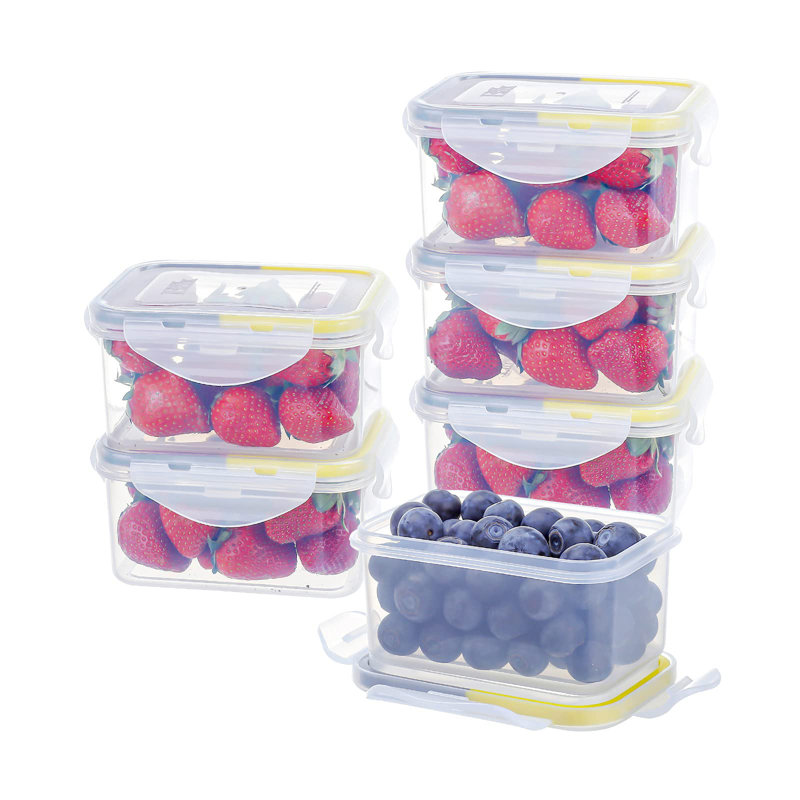 Strothers Food Storage Container, Yellow/Gray