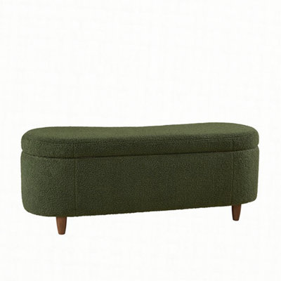 Boucle Flip Top Storage Bench See below