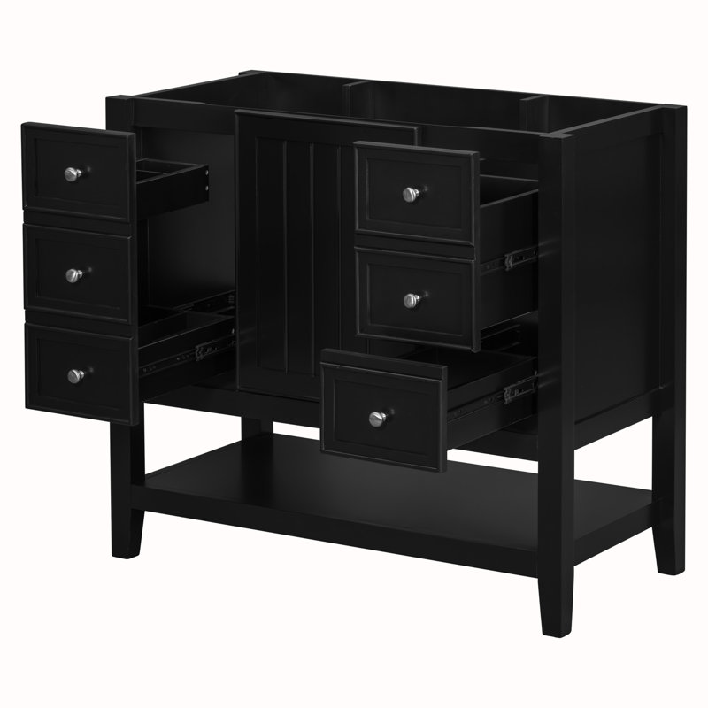 Meuble-lavabo 36 po sans lavabo, Noir