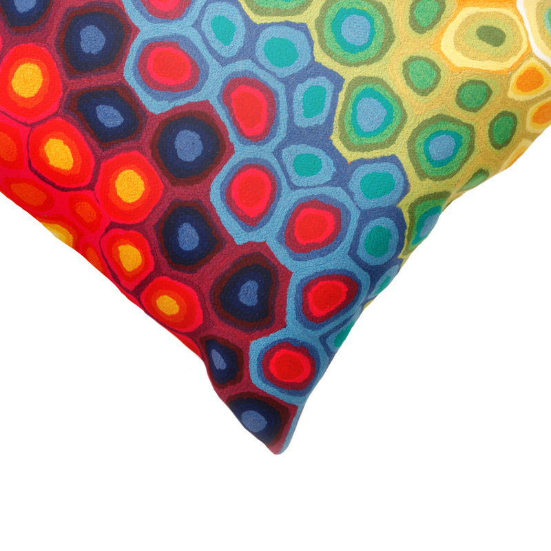 Geometric Outdoor Reversible Throw Pillow