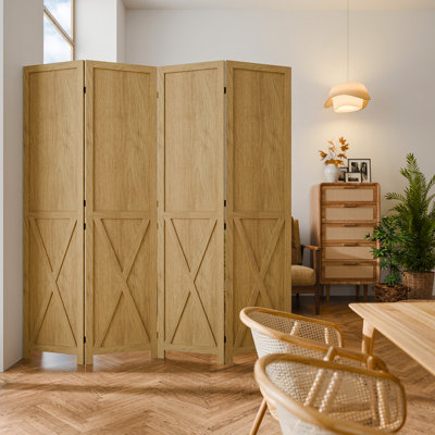 Solid Wood Folding Room Divider
