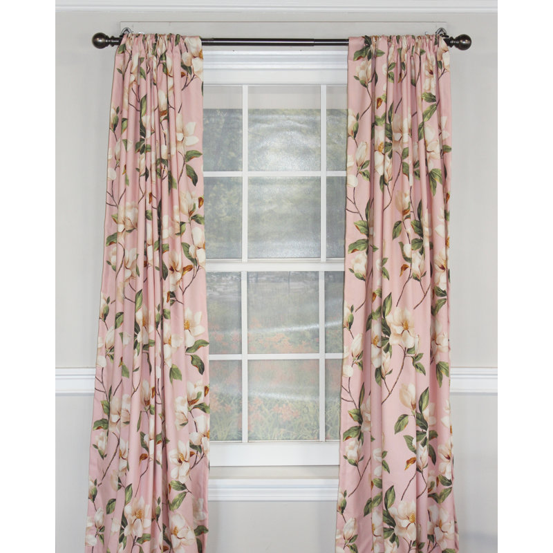 Paire de panneaux Magnolia, Rose, L 48 po x L 96 po