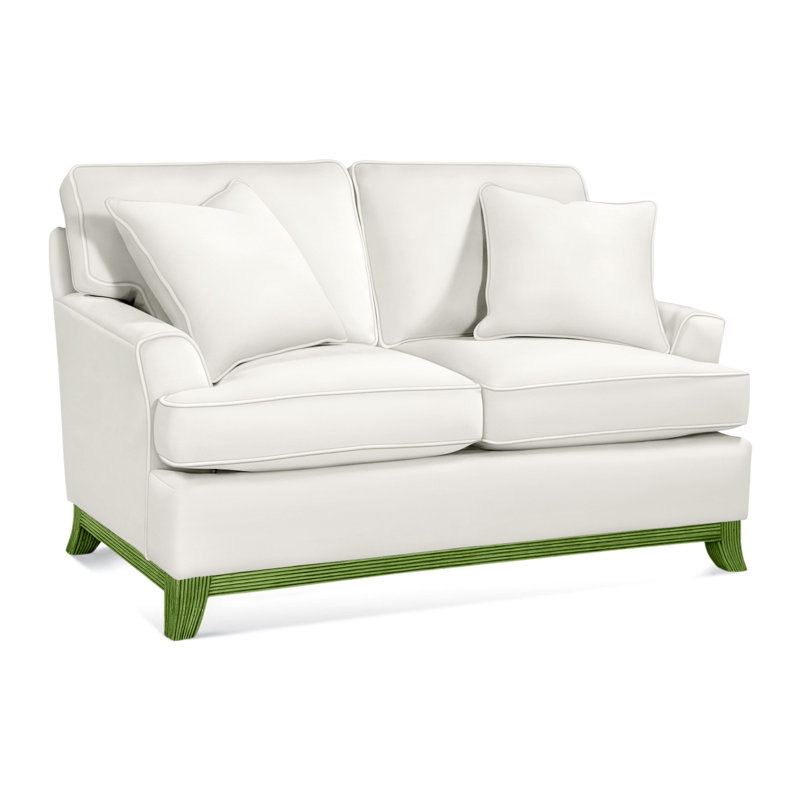 Oaks Way Loveseat, Elite Ivory; 0321-91, Graystone Finish