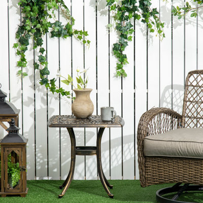 Lewert Round 54Cm L Outdoor Side Table