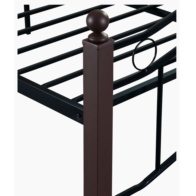 Platform Bed, Hammered Copper, King