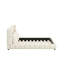 Velvet Upholstered Platform Bed With 2 Pillows And Wingback Headboard-1639251790-1639251785