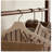 Elegant Walnut Wood Garment Rack with Storage