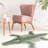 Harjo Crocodile Shaped Green Accent Rug-575349367