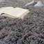 Broussard Fluffy Hand Tufted Grey Rug-1701528733