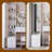 63 Inch Full Body Mirror Vanity Set with Power Station, LED Dressing Table with 4-Port Charging and Stool-646141456