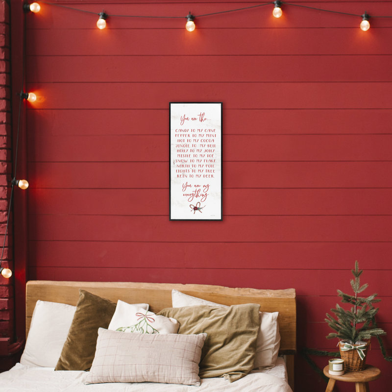 My My Holiday Holiday, giclée encadrée, design par Cindy Jacobs, H 24 po x l 10 po, Giclée encadrée noir minuit