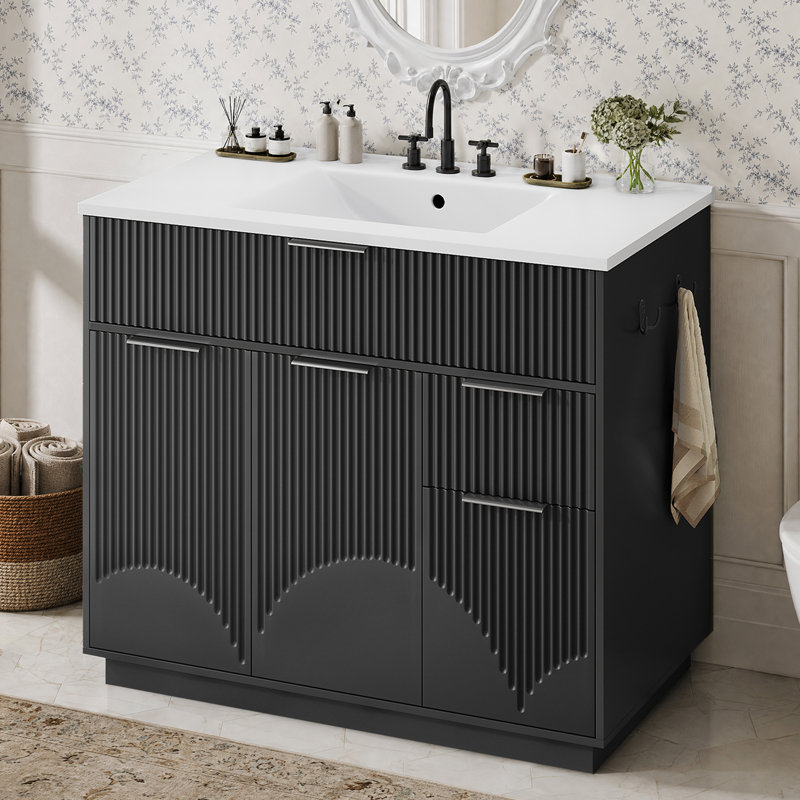 Meuble-lavabo autoportant 31 po avec évier 31 po, L 35,9 po