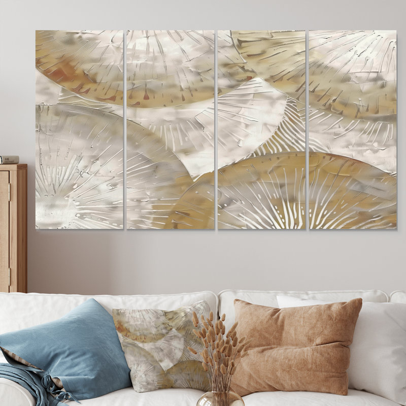 Ensemble d'art mural Mandala bohémien blanc simplicité et blanc II, H 32 po x l 64 po