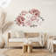 Adhésif décoratif pivoines sans dommages
