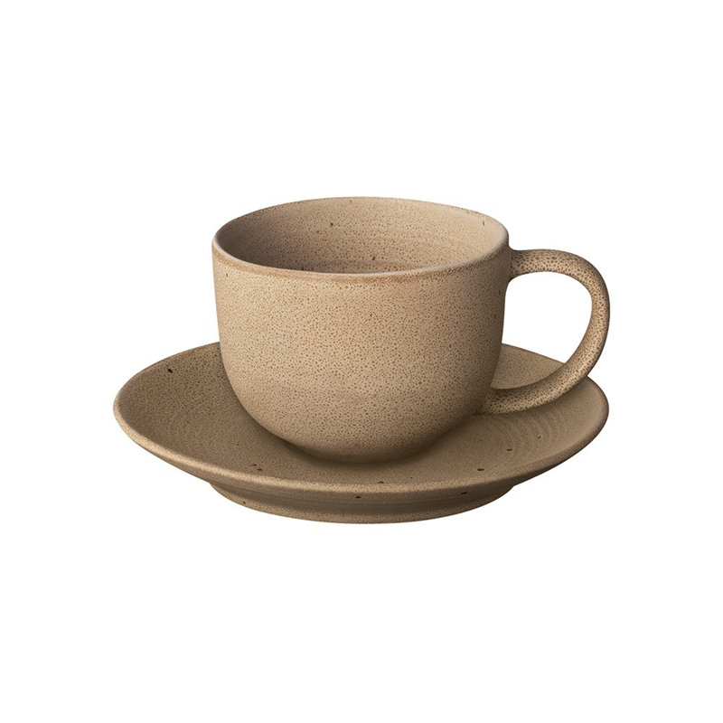 Grande tasse à café avec poignée en céramique KUMI, Champignons