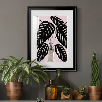 Plante en pot I - peinture encadrée