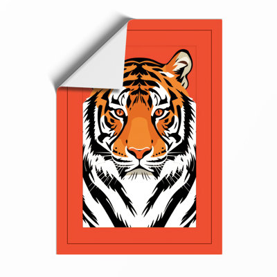 Tiger Bold Geometric - Framed Print