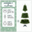 Arbre de Noël artificiel non éclairé avec 490 pointes, branches pleines en PVC, arbre de vacances classique avec support en plastique à 4 pieds pour la décoration intérieure