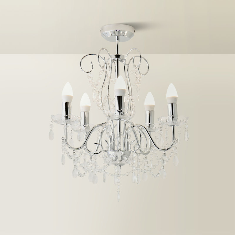 Babcock 5 - Light Candle Style Chandelier, Not Included