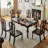 Elegant and durable solid wood dining table