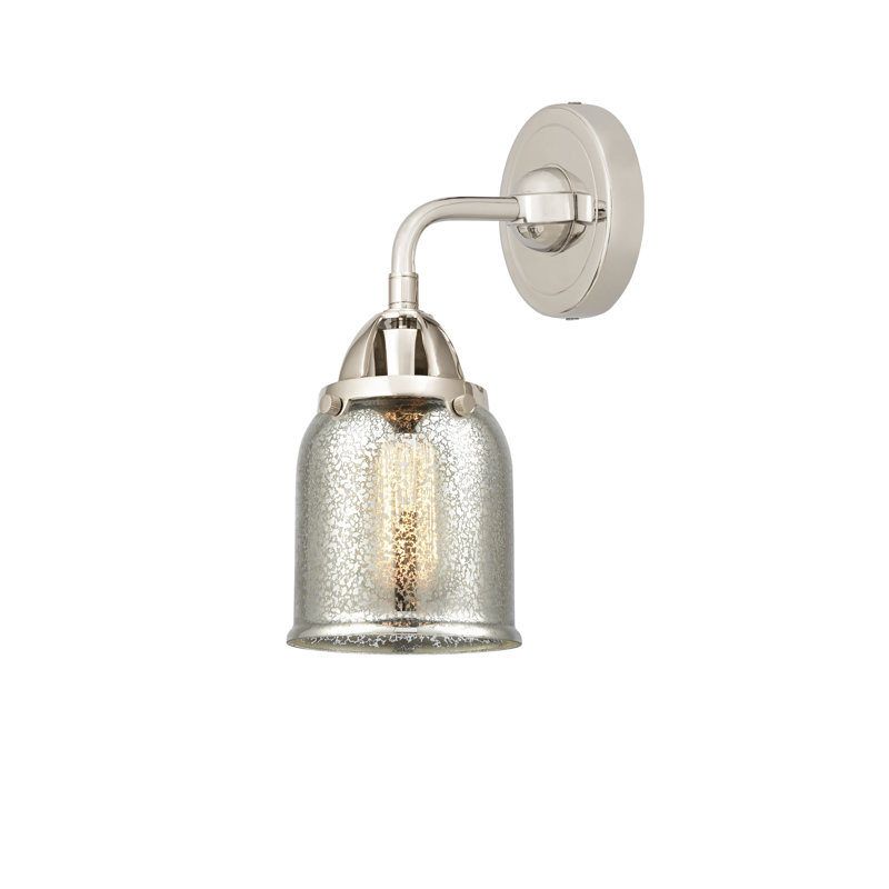 Shauna Armed Sconce, No Bulb Included, Polished Nickel