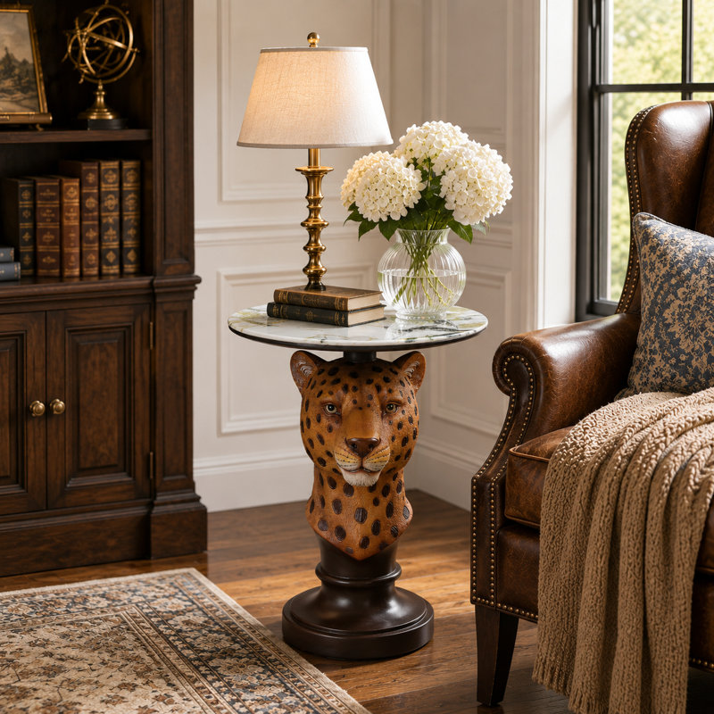Table d'appoint 19,69 po Leopard