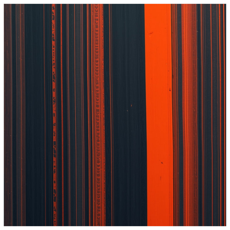 Couvertures noires à rayures orange, L 50 po x H 60 po