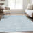 Premium Machine Washable Prisco Sky Rug-424876053