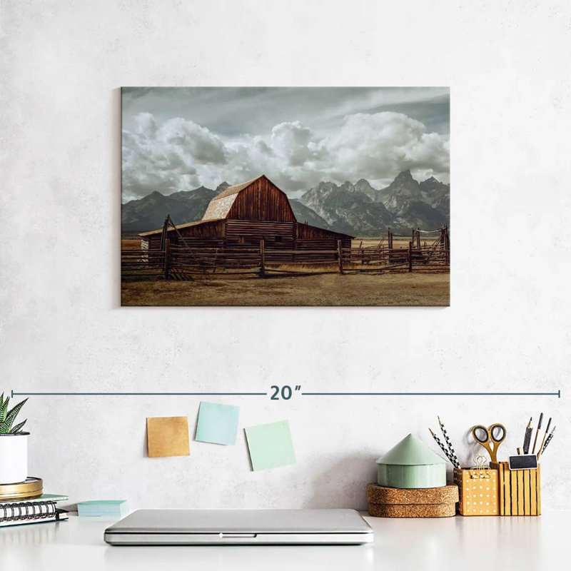 Grand Teton Barn, 8" H x 12" W