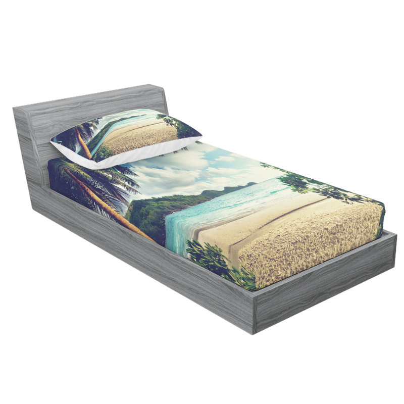 Microfiber Sheet Set, Twin Sheet Set with Fitted Sheet