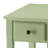Light Green Accent Table with Bottom Shelf