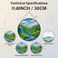 Panneau de vitrail 12 "H Mountain Stream-1645154011