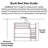 Treva Solid Wood Standard Twin over Twin Bunk Beds with Ladder-1852120531