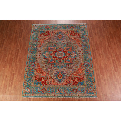 Geometric Oushak Oriental Area Rug 8x10
