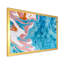 Turquoise et rose, univers en marbre - peinture sur toile-67228168-67228178